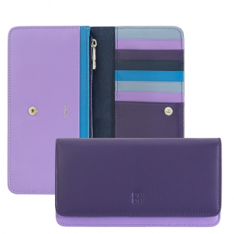 Цветной кожаный кошелек DuDu серии Canarie фиолетовый