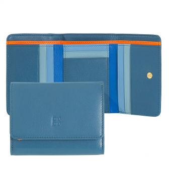 Итальянский цветной кожаный кошелек DuDu серии Pemba