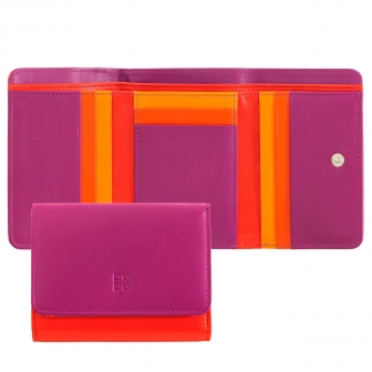 Женский цветной кожаный кошелек DuDu серии Pemba Фуксия