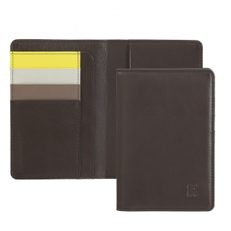 Итальянская цветная кожаная обложка DuDu для паспорта и документов серии Paul 