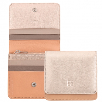 Итальянский цветной кожаный кошелек DuDu серии Flores