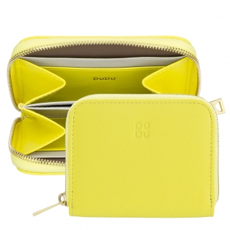 Итальянский кожаный кошелек для пластиковых карт на молнии DuDu серии Hokkaido