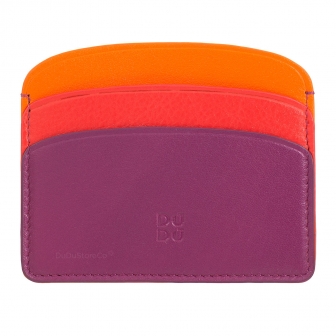 Итальянский цветной кожаный кардхолдер DuDu серии Boracay