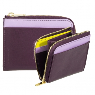 Итальянский цветной кожаный кардхолдер DuDu серии Petrol 