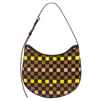 Итальянская наплечная кожаная сумка серии Hispani