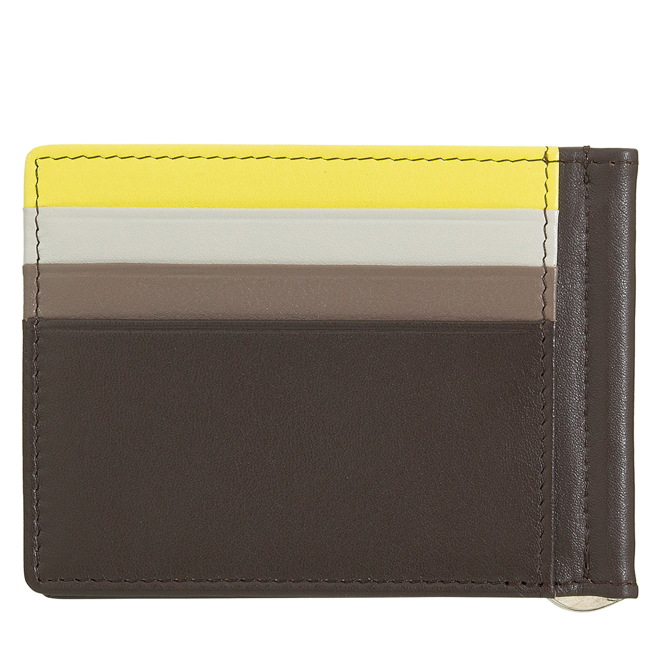 Итальянский кожаный кошелек-зажим для бумажных банкнот DuDu серии Antigua