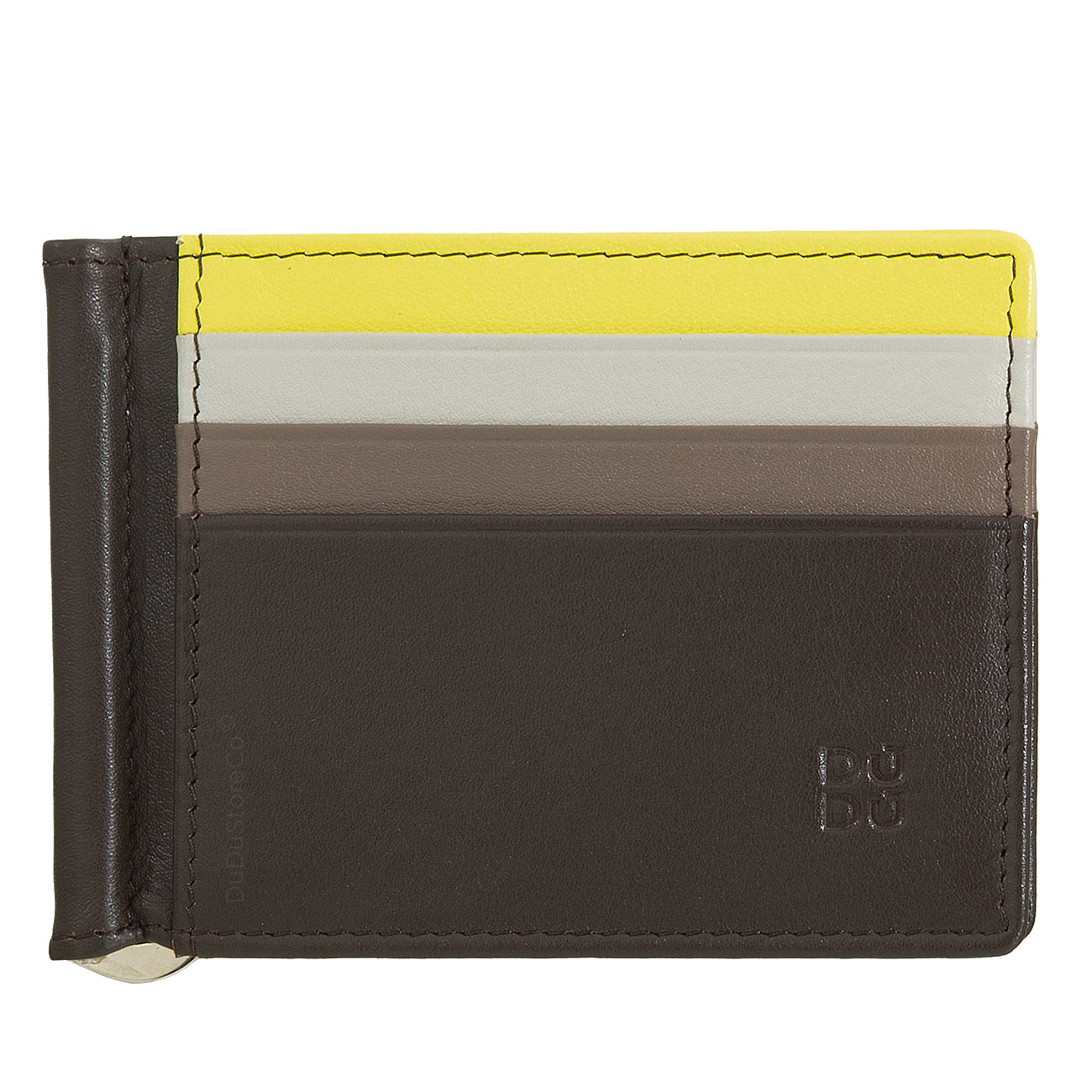 Итальянский кожаный кошелек-зажим для бумажных банкнот DuDu серии Antigua