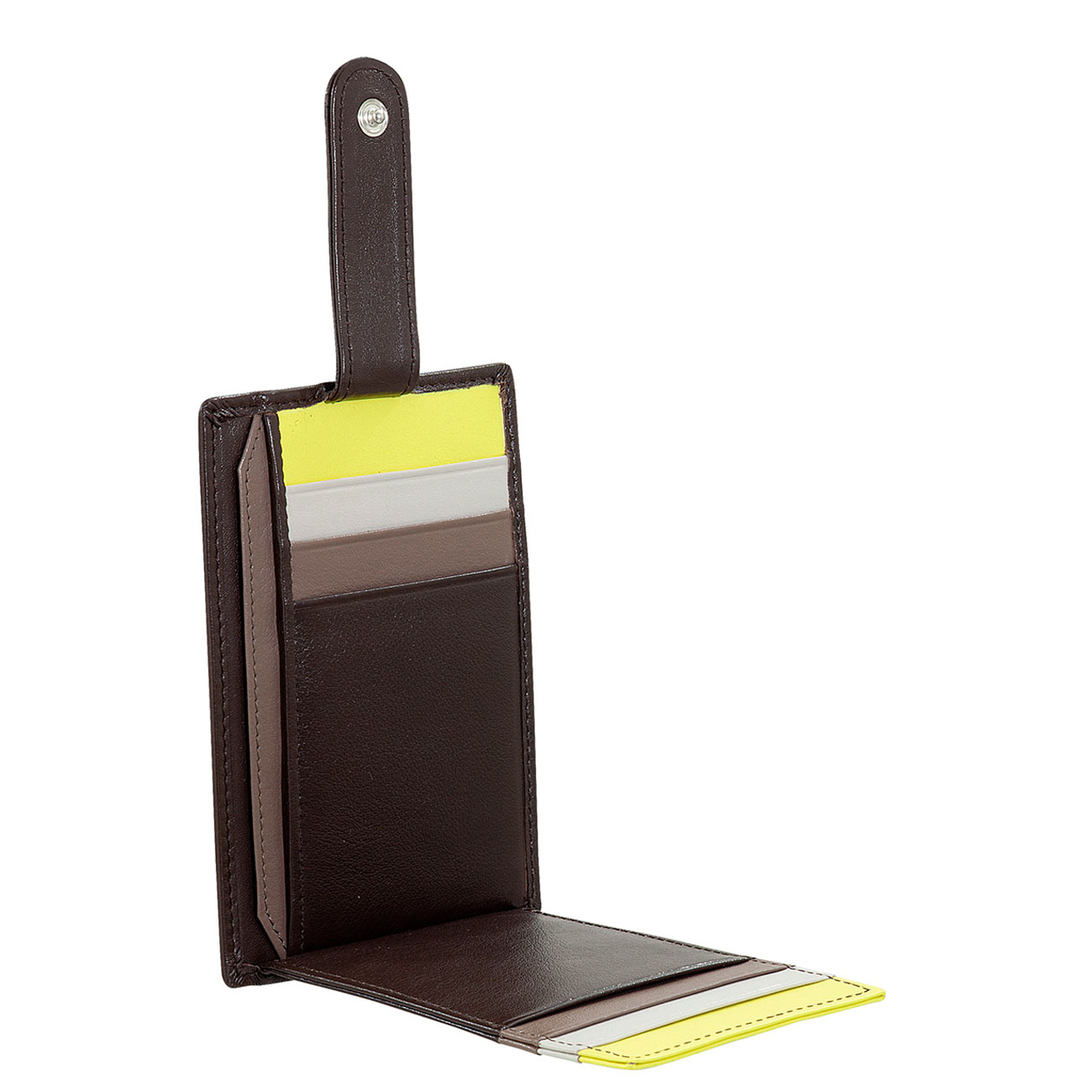 Итальянский цветной кожаный кардхолдер DuDu серии Timor