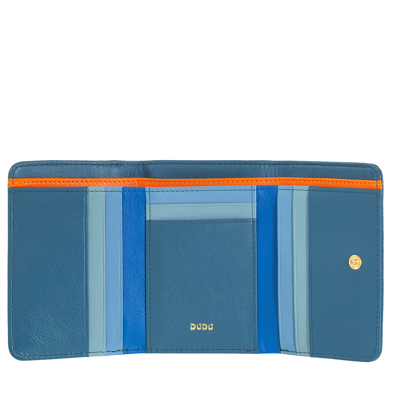Итальянский цветной кожаный кошелек DuDu серии Pemba