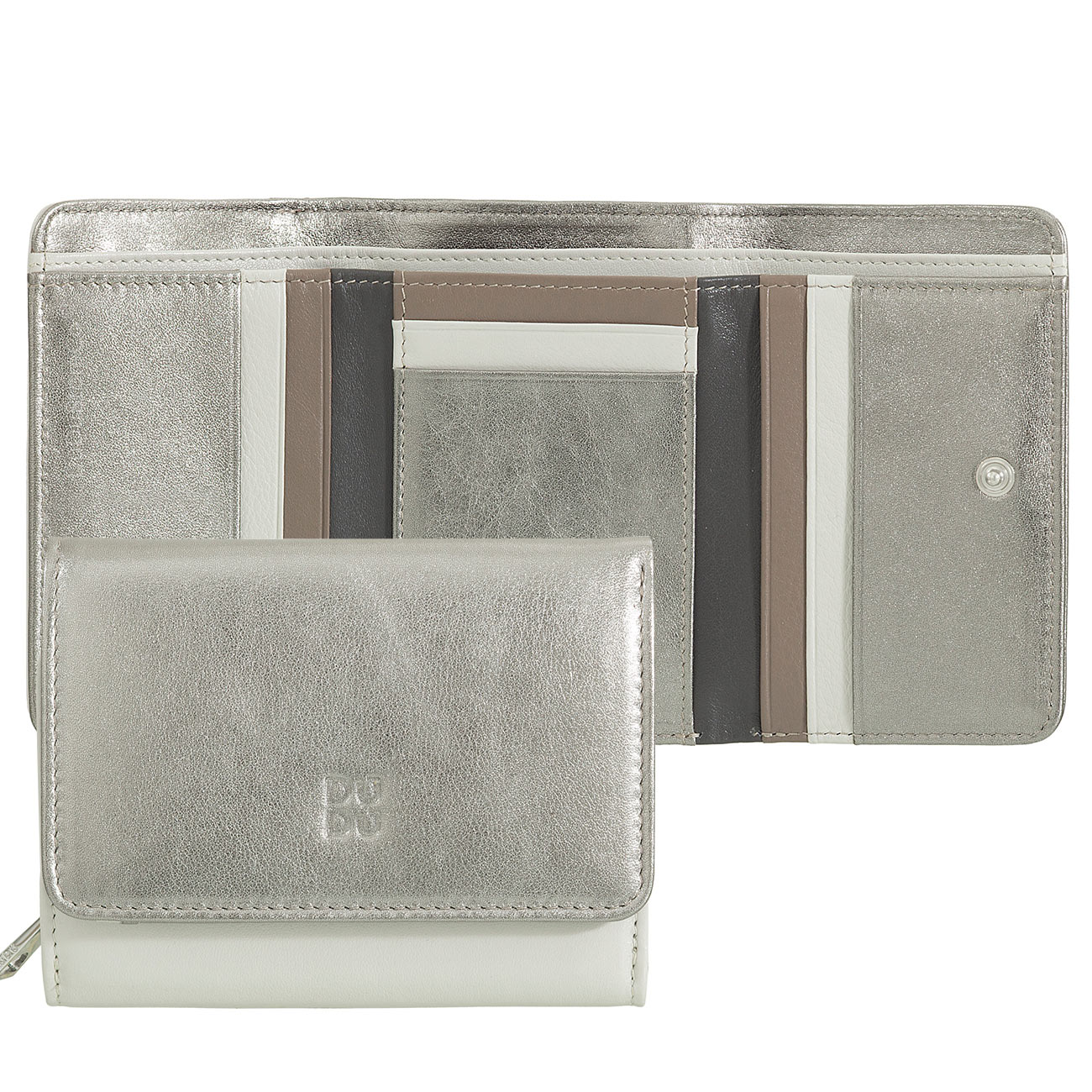 Итальянский цветной кожаный кошелек DuDu серии Pemba