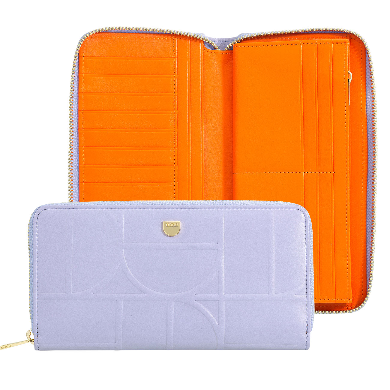 Большое кожаное портмоне на круговой молнии серии Ustica