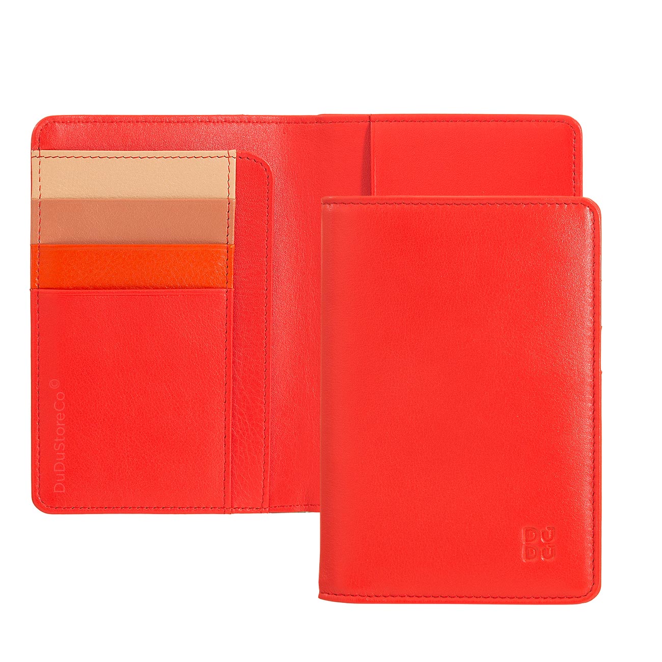 Итальянская цветная кожаная обложка DuDu для паспорта и документов серии Paul 