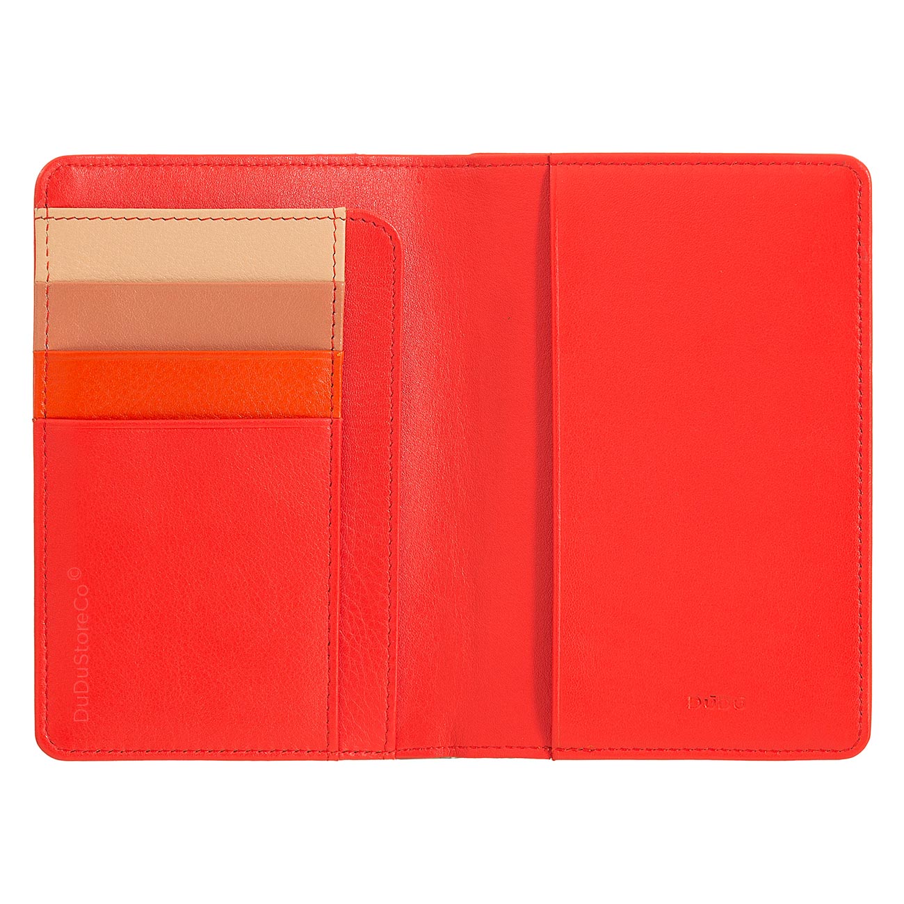 Итальянская цветная кожаная обложка DuDu для паспорта и документов серии Paul 