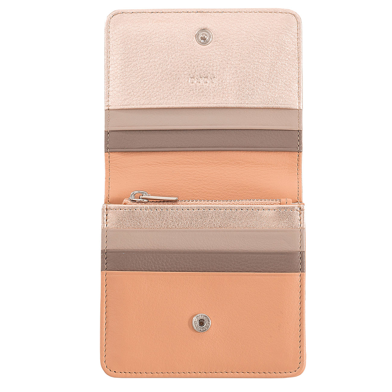 Итальянский цветной кожаный кошелек DuDu серии Flores