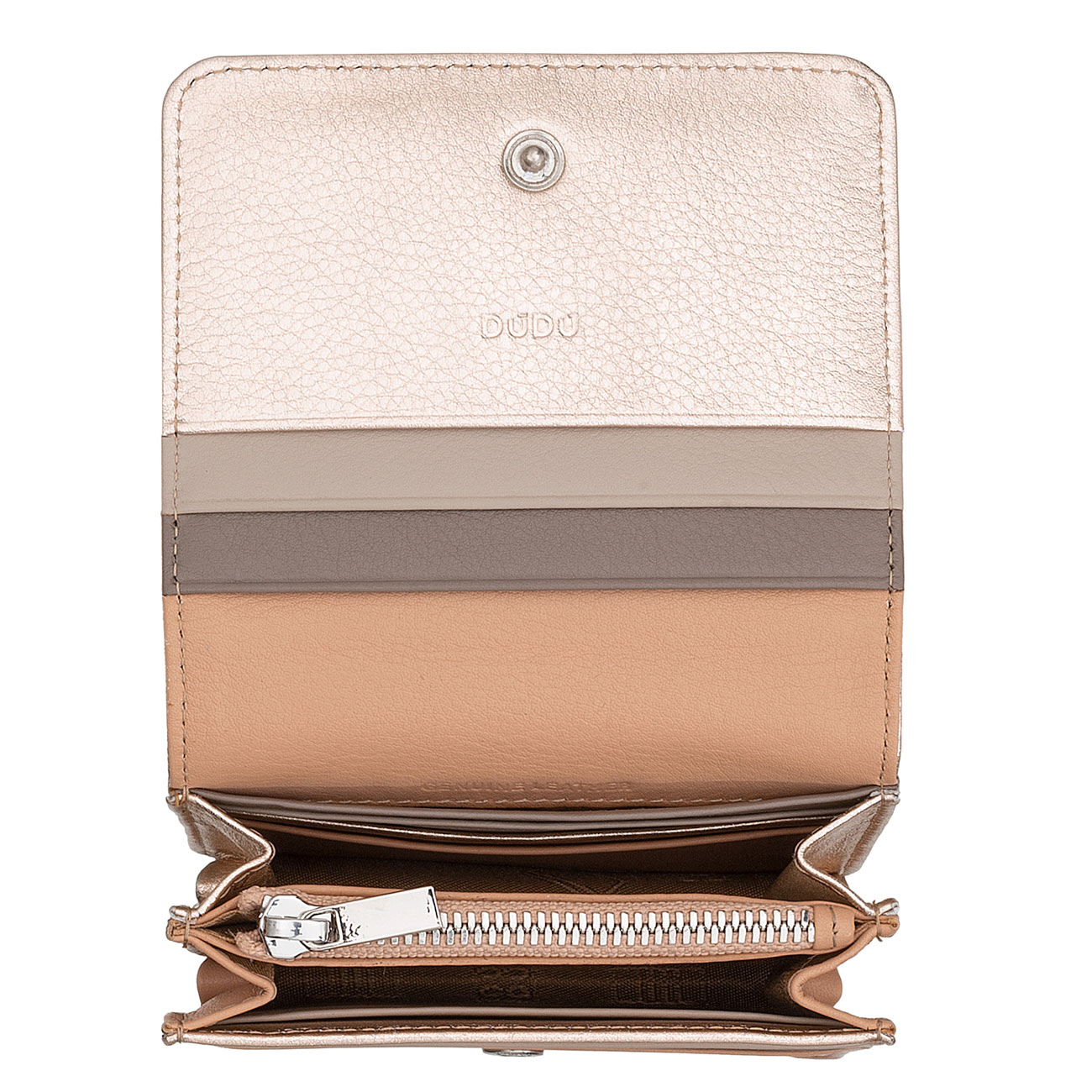 Итальянский цветной кожаный кошелек DuDu серии Flores