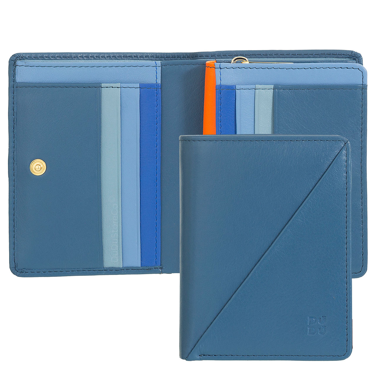 Итальянский компактный вертикальный кошелек-портмоне DuDu серии Stromboli