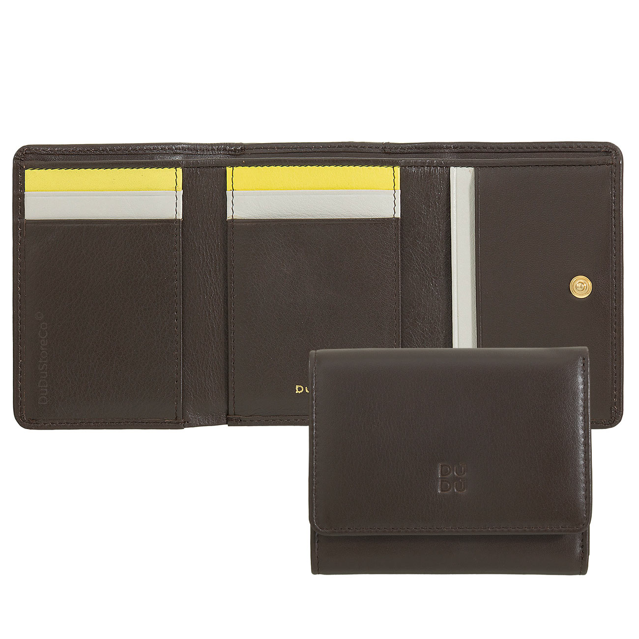 Итальянский цветной кожаный кошелек DuDu серии Corsica