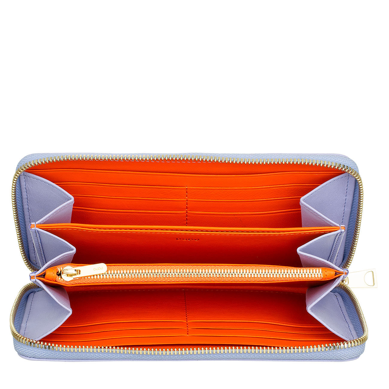 Большое цветное кожаное портмоне на круговой молнии серии Mauritius