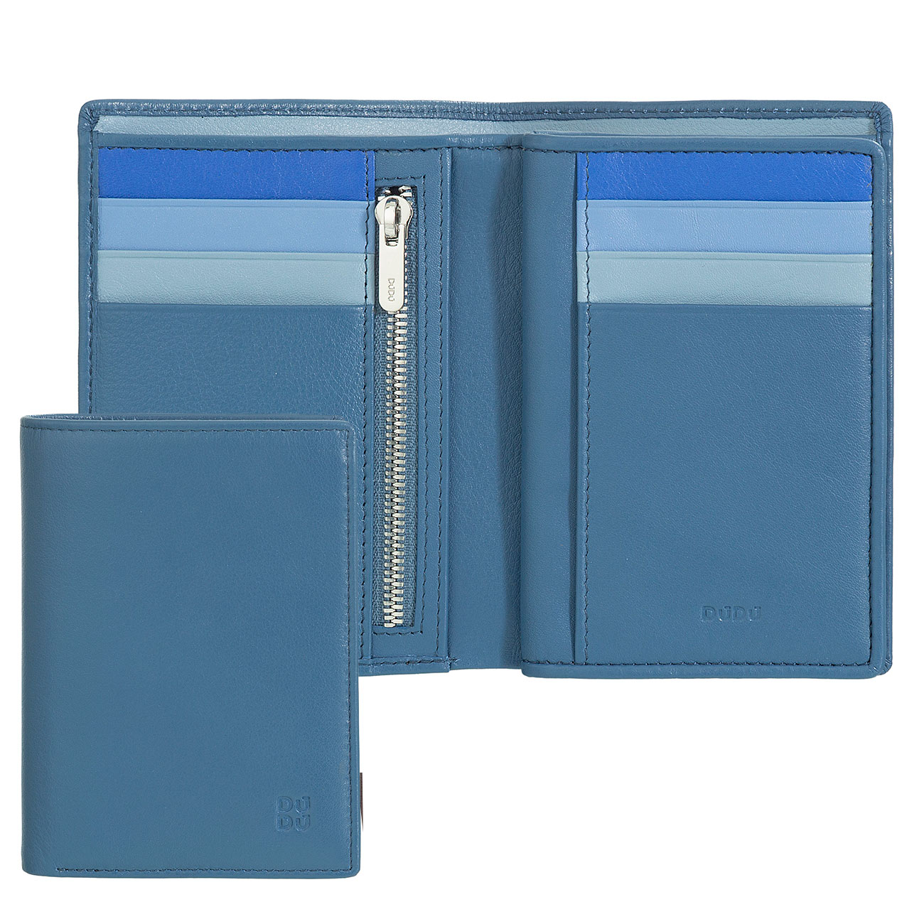 Итальянское цветное кожаное портмоне DuDu серии Tiberio 