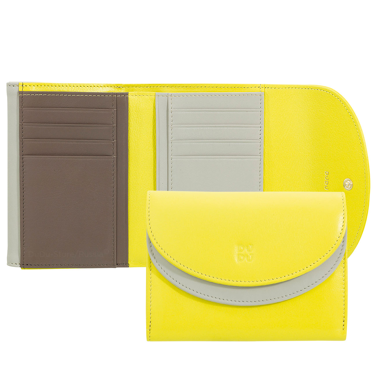 Итальянский женский кожаный кошелек DuDu серии Galapagos