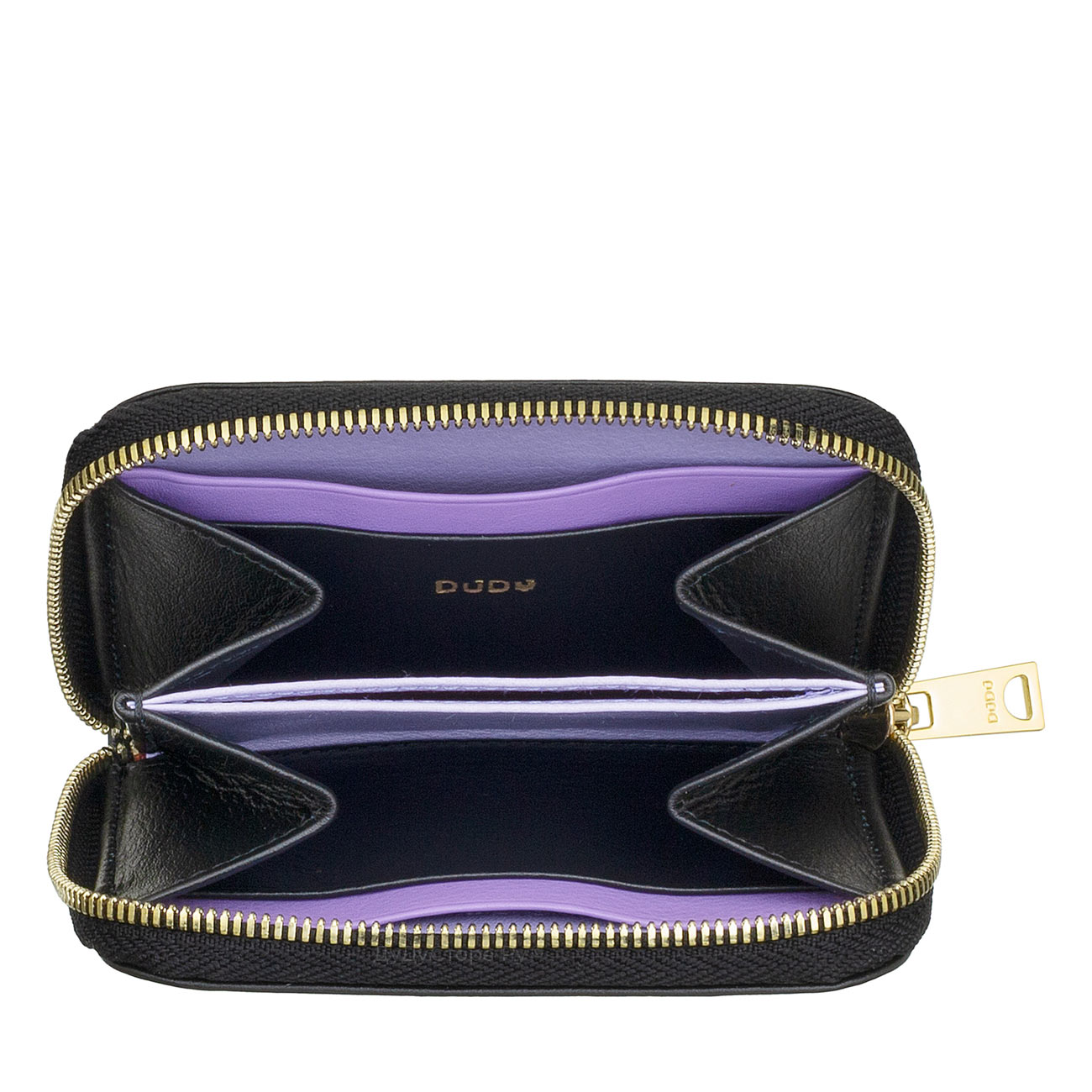Итальянский кожаный кошелек для пластиковых карт на молнии DuDu серии Hokkaido