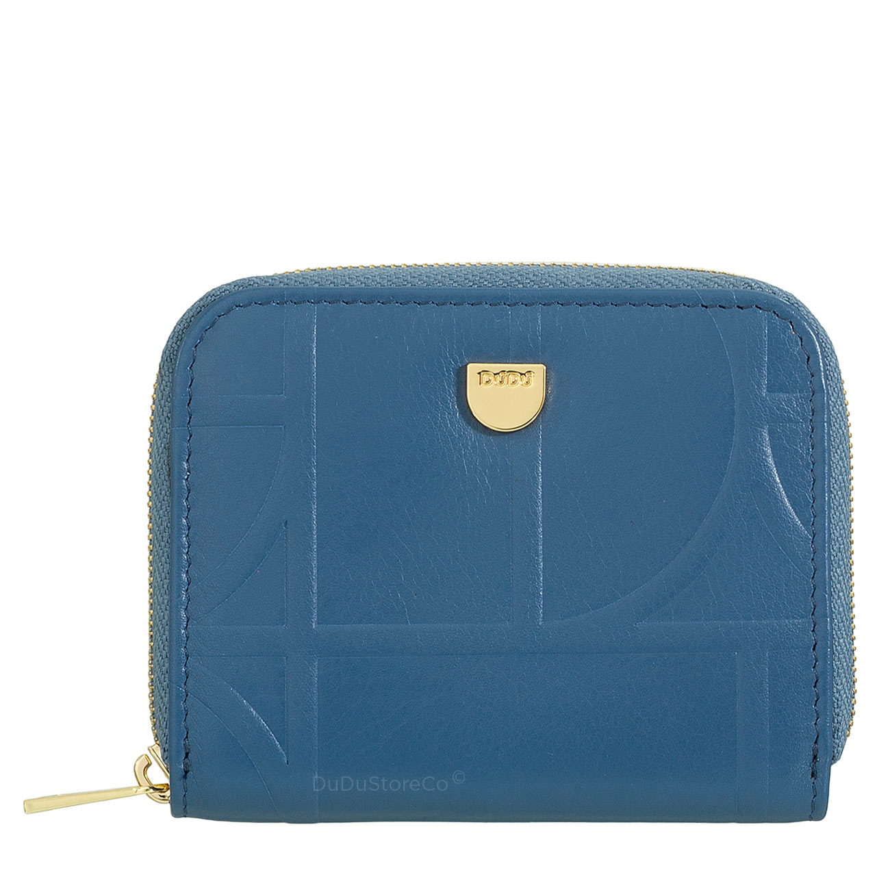 Итальянский кожаный кошелек для пластиковых карт на молнии DuDu серии Hokkaido