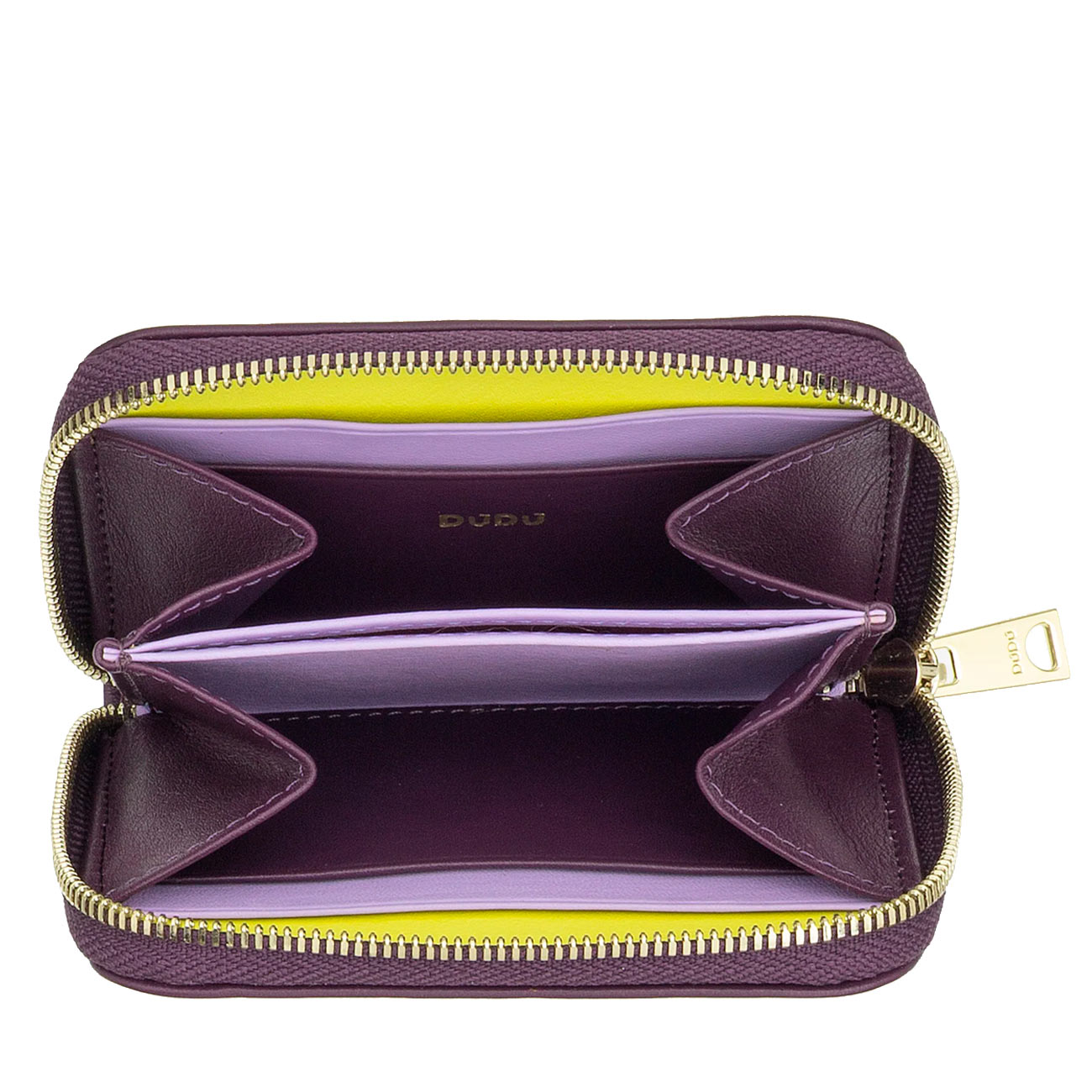 Итальянский кожаный кошелек для пластиковых карт на молнии DuDu серии Hokkaido