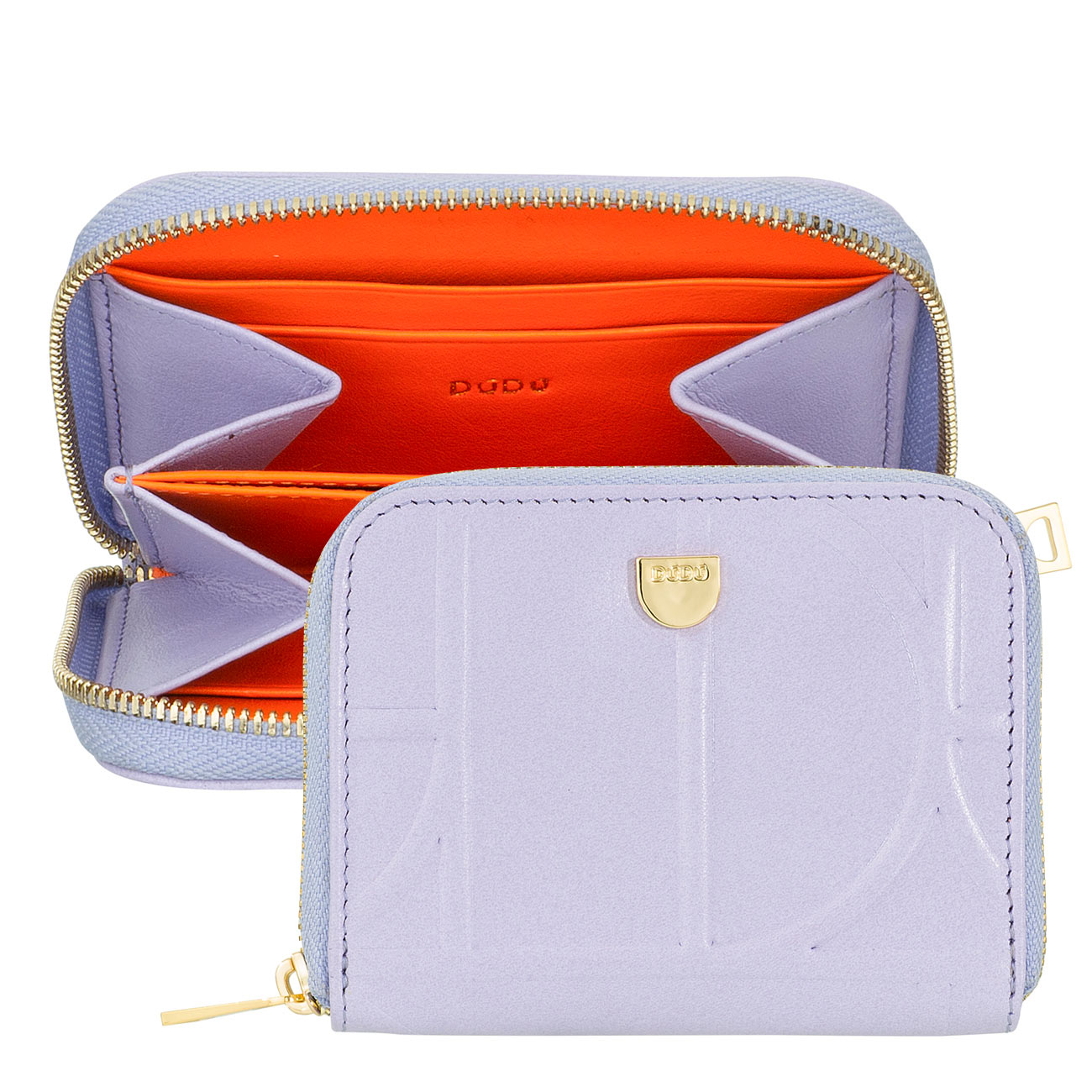 Итальянский кожаный кошелек для пластиковых карт на круговой молнии DuDu серии Hokkaido