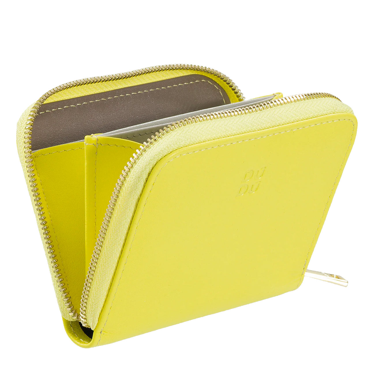 Итальянский кожаный кошелек для пластиковых карт на молнии DuDu серии Hokkaido