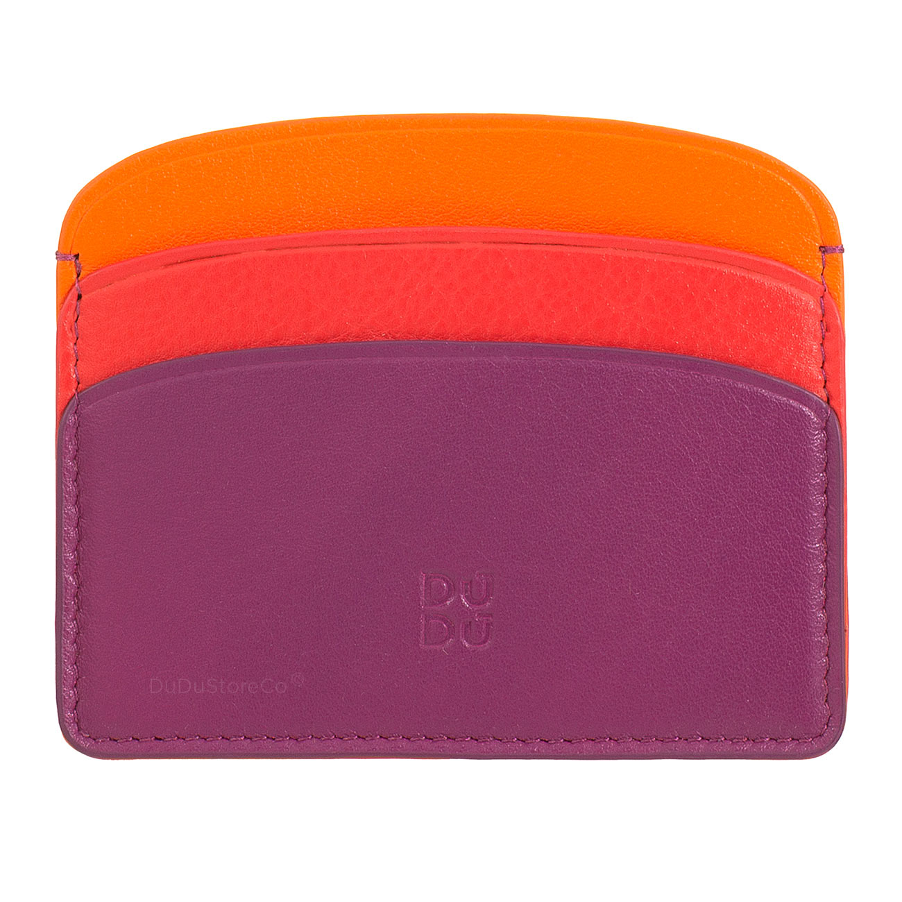 Итальянский цветной кожаный кардхолдер DuDu серии Boracay