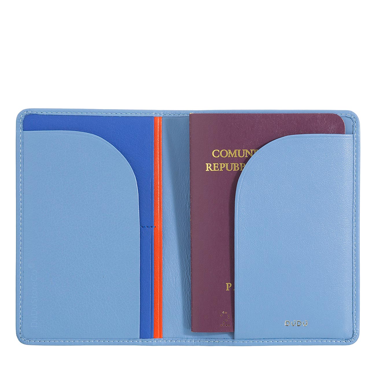 Итальянская цветная кожаная обложка DuDu для паспорта и документов серии Hawaii