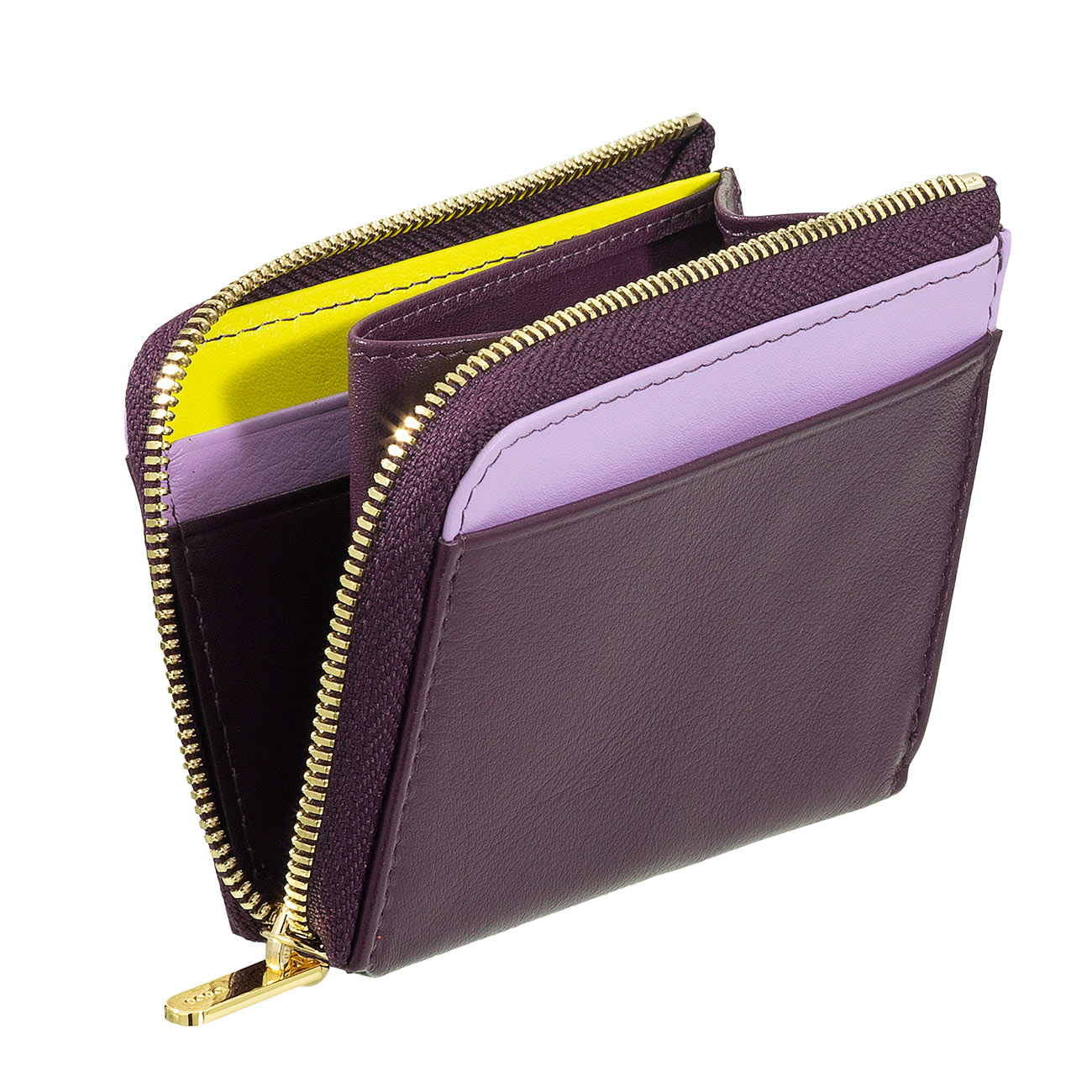 Итальянский цветной кожаный кардхолдер DuDu серии Petrol 