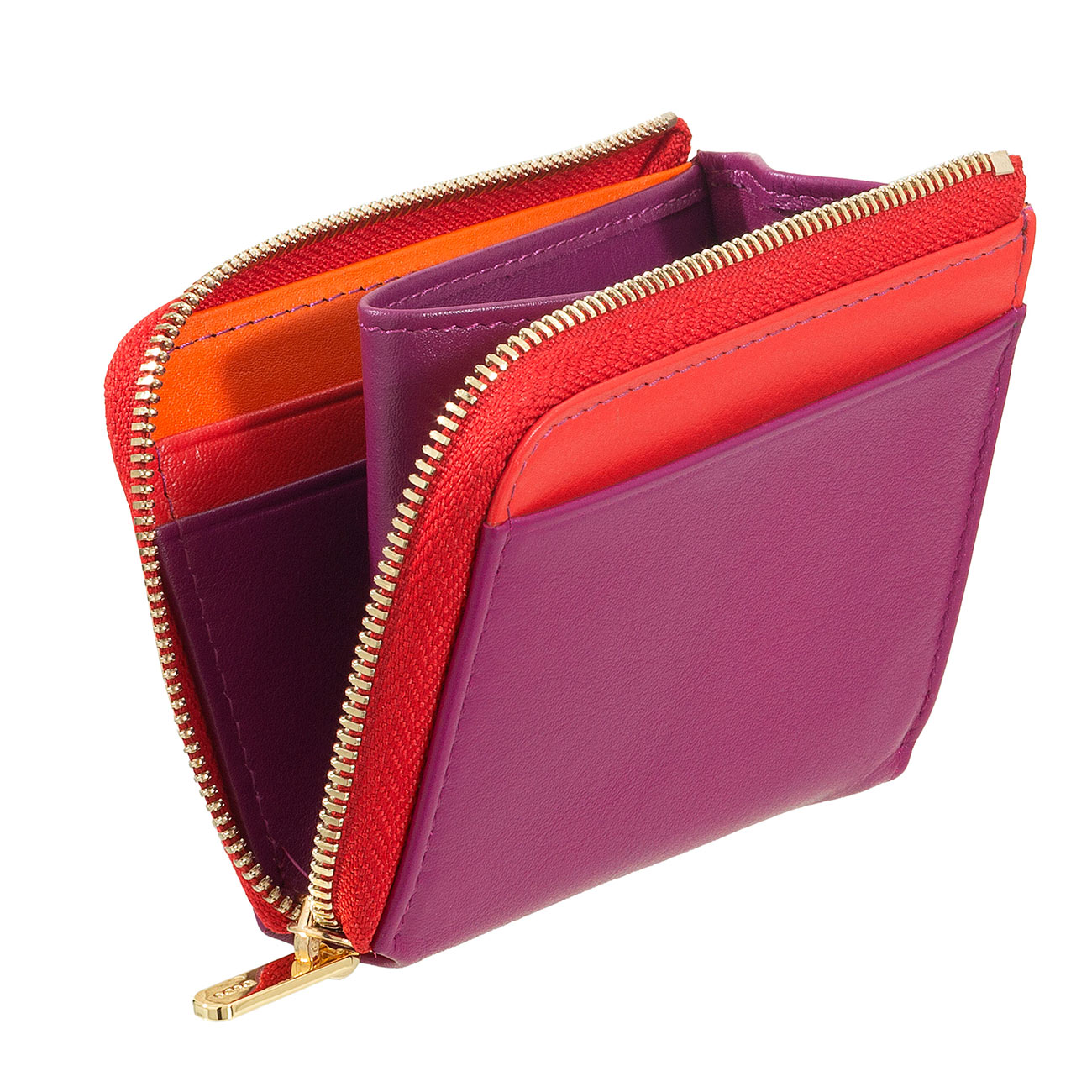 Итальянский цветной кожаный кардхолдер DuDu серии Petrol 