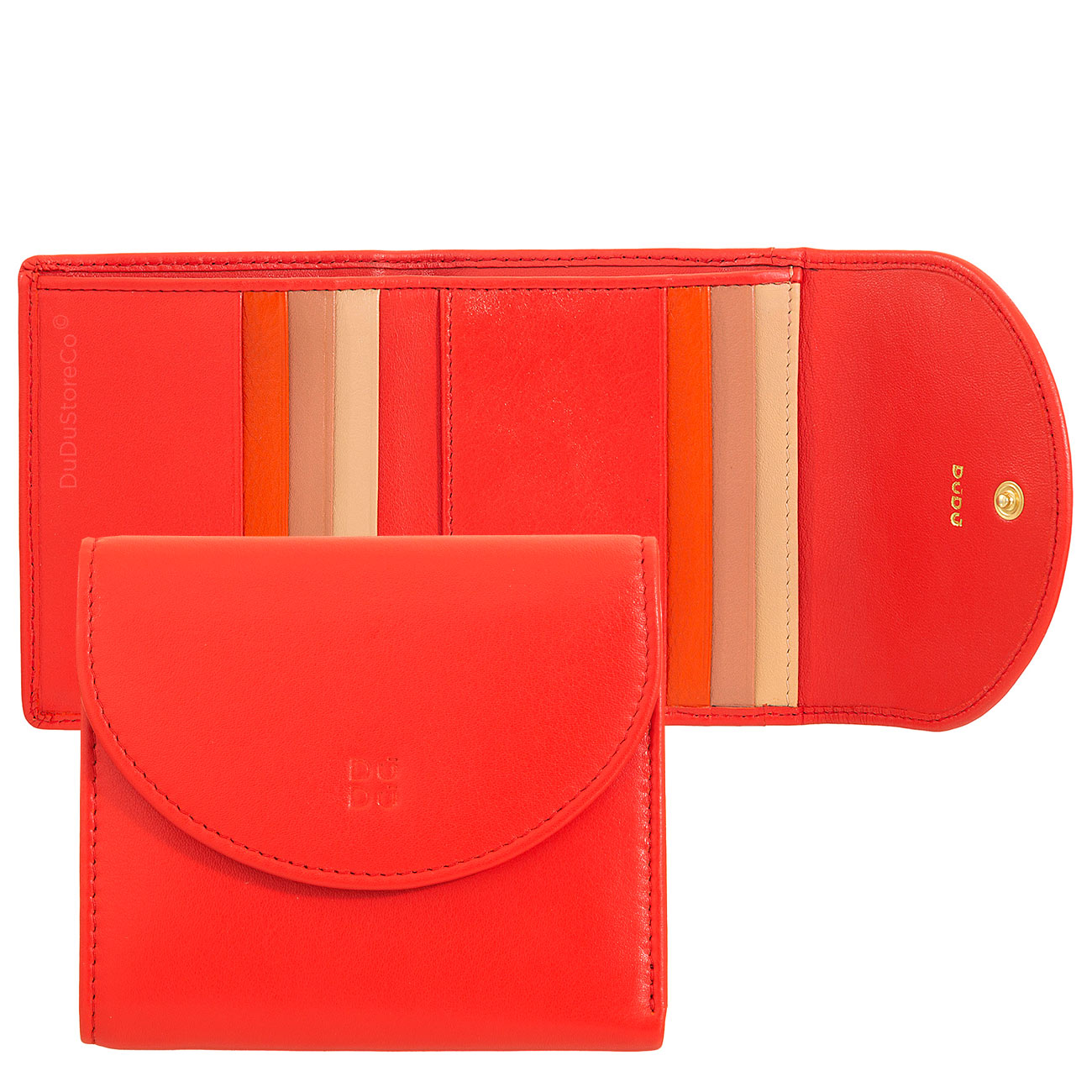 Итальянский цветной кожаный кошелек DuDu серии Malaita