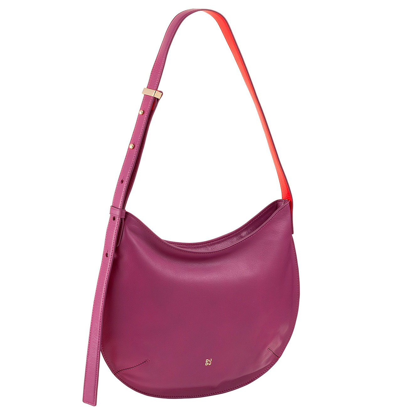 Итальянская женская наплечная кожаная сумка DuDu серии Hispani