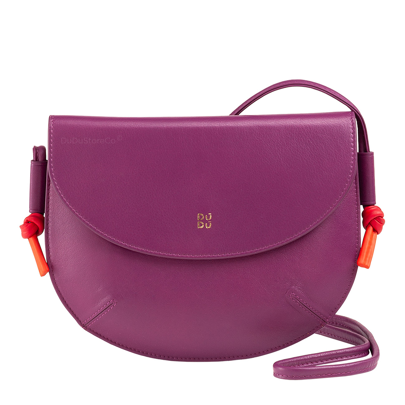 Итальянская женская кожаная наплечная сумка DuDu серии Skye