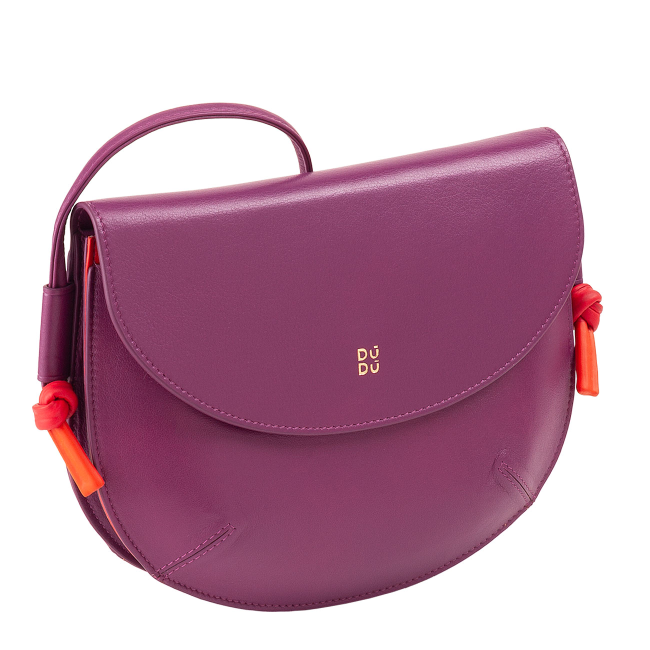 Итальянская женская кожаная наплечная сумка DuDu серии Skye