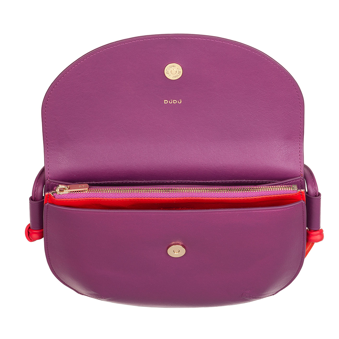 Итальянская женская кожаная наплечная сумка DuDu серии Skye