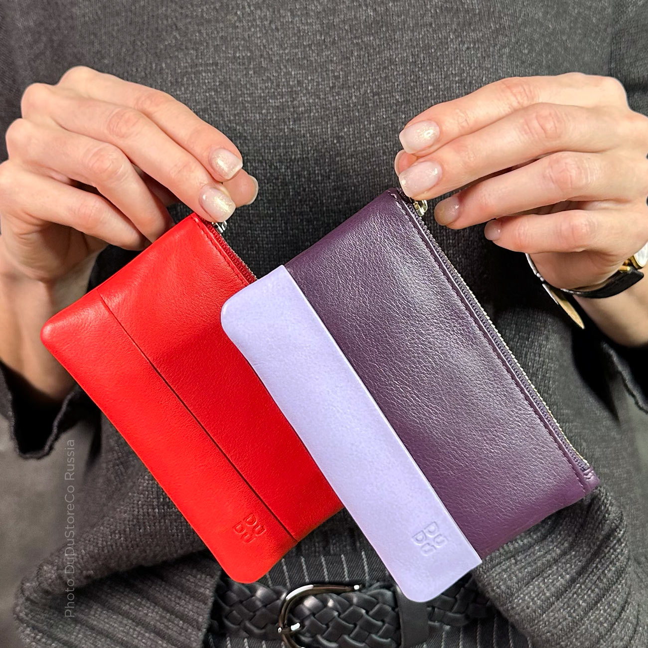 Цветная кожаная ключница DuDu серии Kimolos