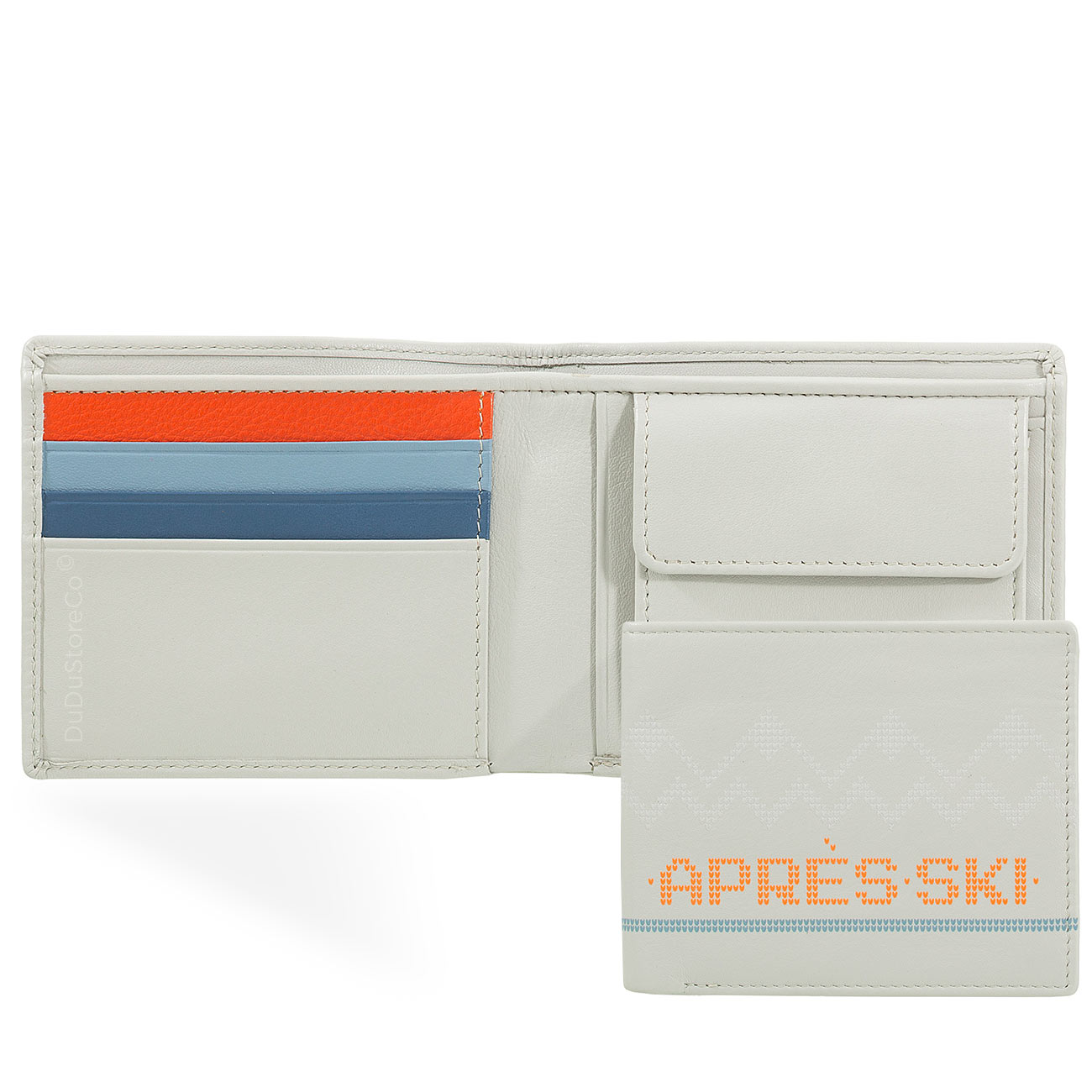 Итальянский цветной кожаный кошелёк DuDu серии Azzorre