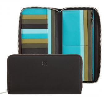 Большое цветное кожаное портмоне кошелек DuDu серии Ustica