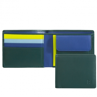 Итальянский кожаный цветной кошелёк DuDu серии Azzorre